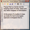 Popup Pad Main Window