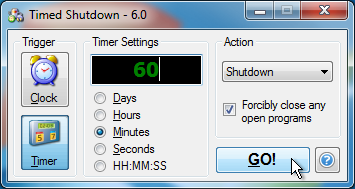 Timed Shutdown Screenshot